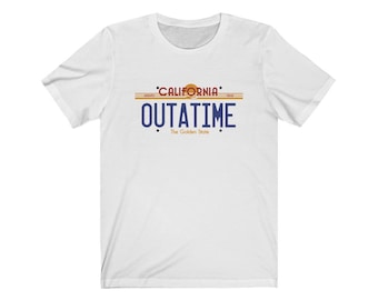 Outatime, Back To The Future, Doc Brown, Marty Mcfly Unisex  Tee