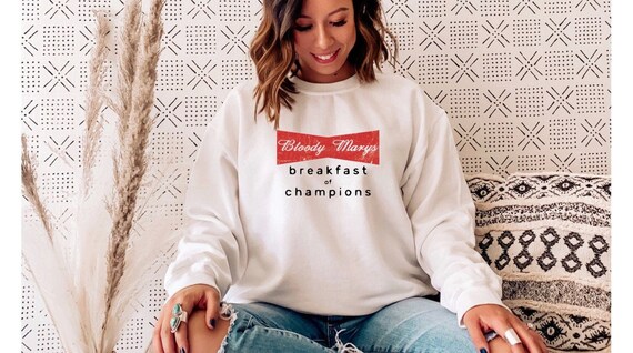 Bloody Marys Breakfast of Champions Unisex Heavy Blend Crewneck Sweatshirt Etsy