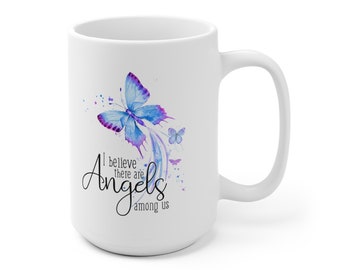 Angels Among Us White Ceramic Mug