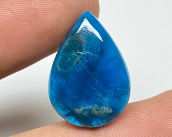 Pietra preziosa di apatite, pietra preziosa cabochon di apatite naturale, cabochon di apatite di alta qualità per la creazione di gioielli con pietre preziose sfuse 23x16x6 MM.