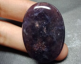 Rare Genuine Jewelry Making Loose Gemstone BB-914 Iolite Sunstone Healing Gemstone 36x22mm 49Cts Iolite Sunstone Gemstone