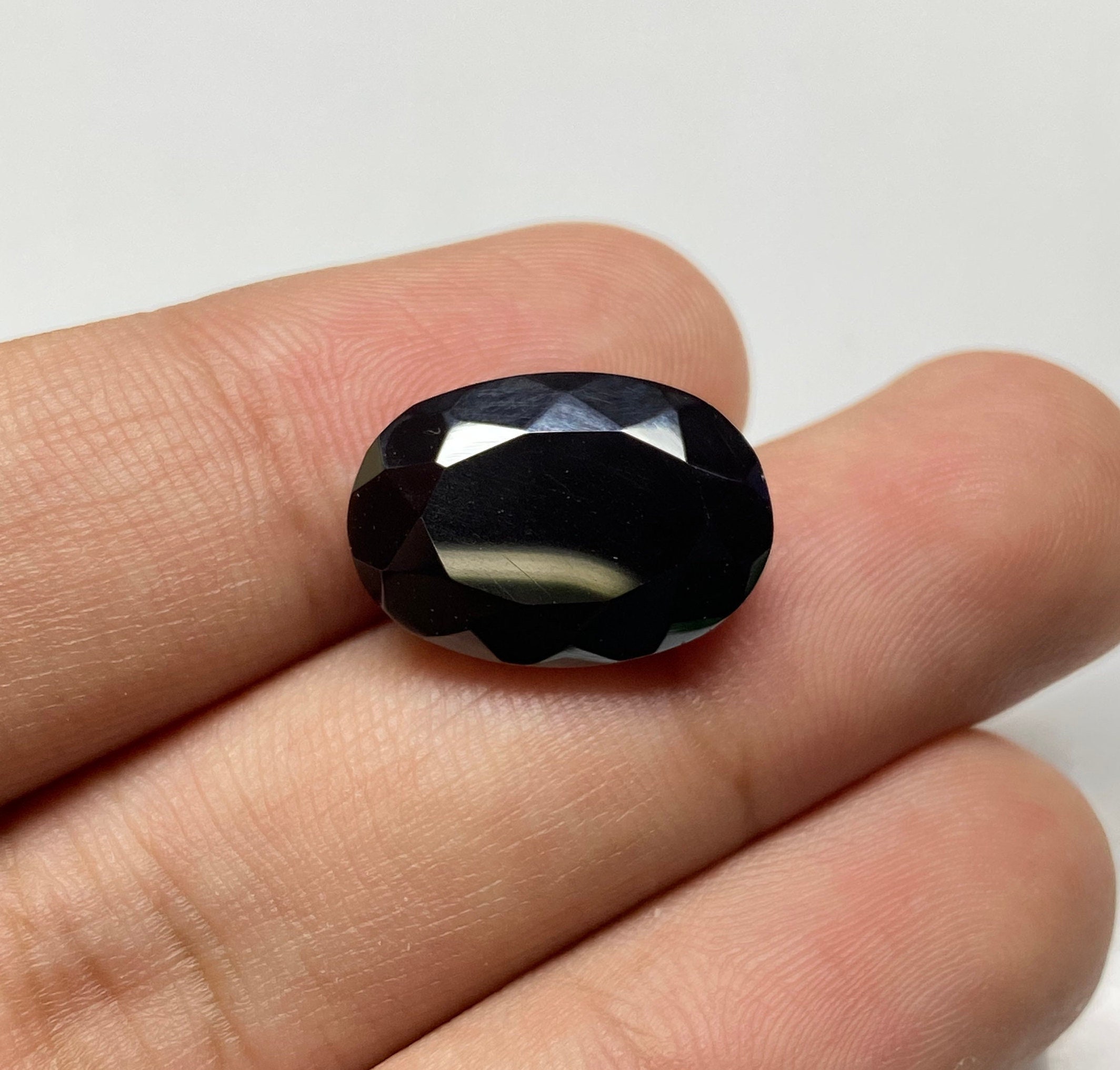 Natural Black Zircon Faceted Stone, Top Grade Quality Oval Zircon Cut for  Jewelry Making. 16x12 MM. - Etsy