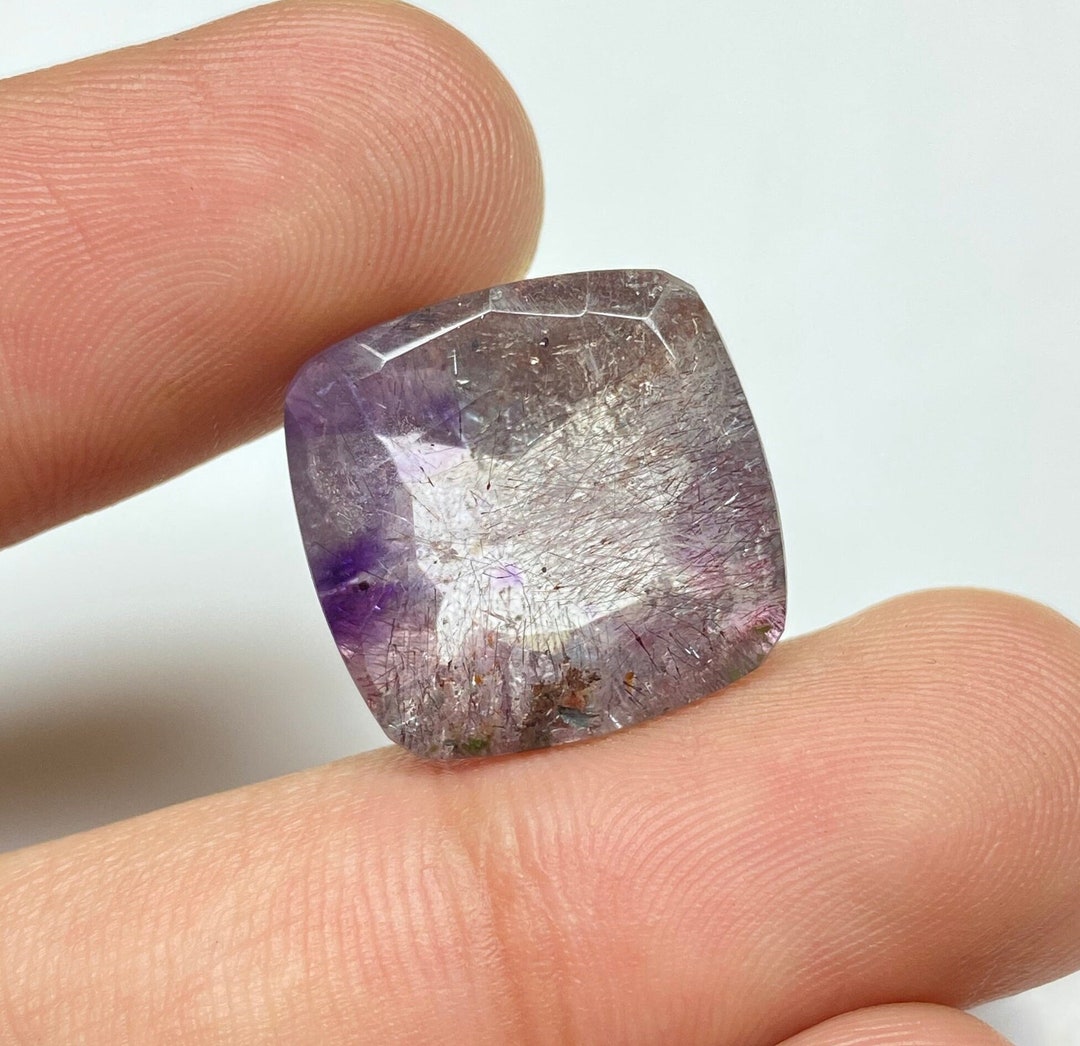 Super 7 Gemstone, Natural Super Seven Cut Stone, Melody Stone, AAA ...