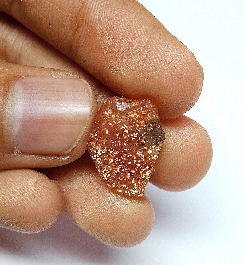 Natural Lattice Sunstone Rough Sunstone Gemstone Lattice Sunstone Raw For Jewelry Making Stone Raw Sunstone 8.80 Carat.