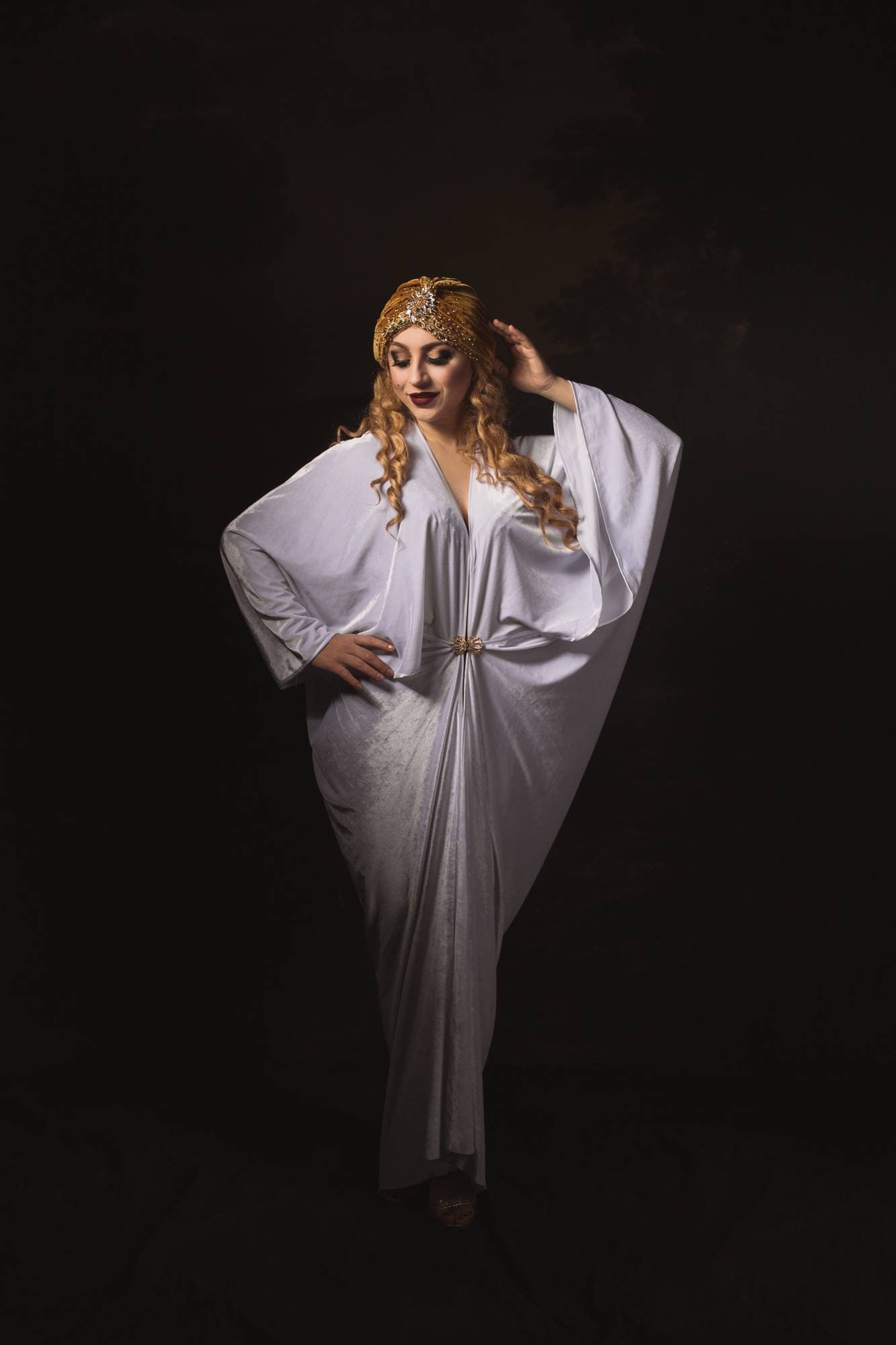 Mabelaa Musselin Dress in Seagreen