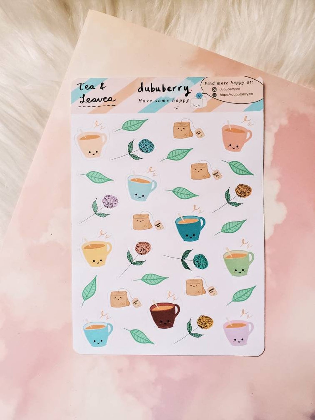 1 cute random kawaii korean girls sticker sheet journal stationery