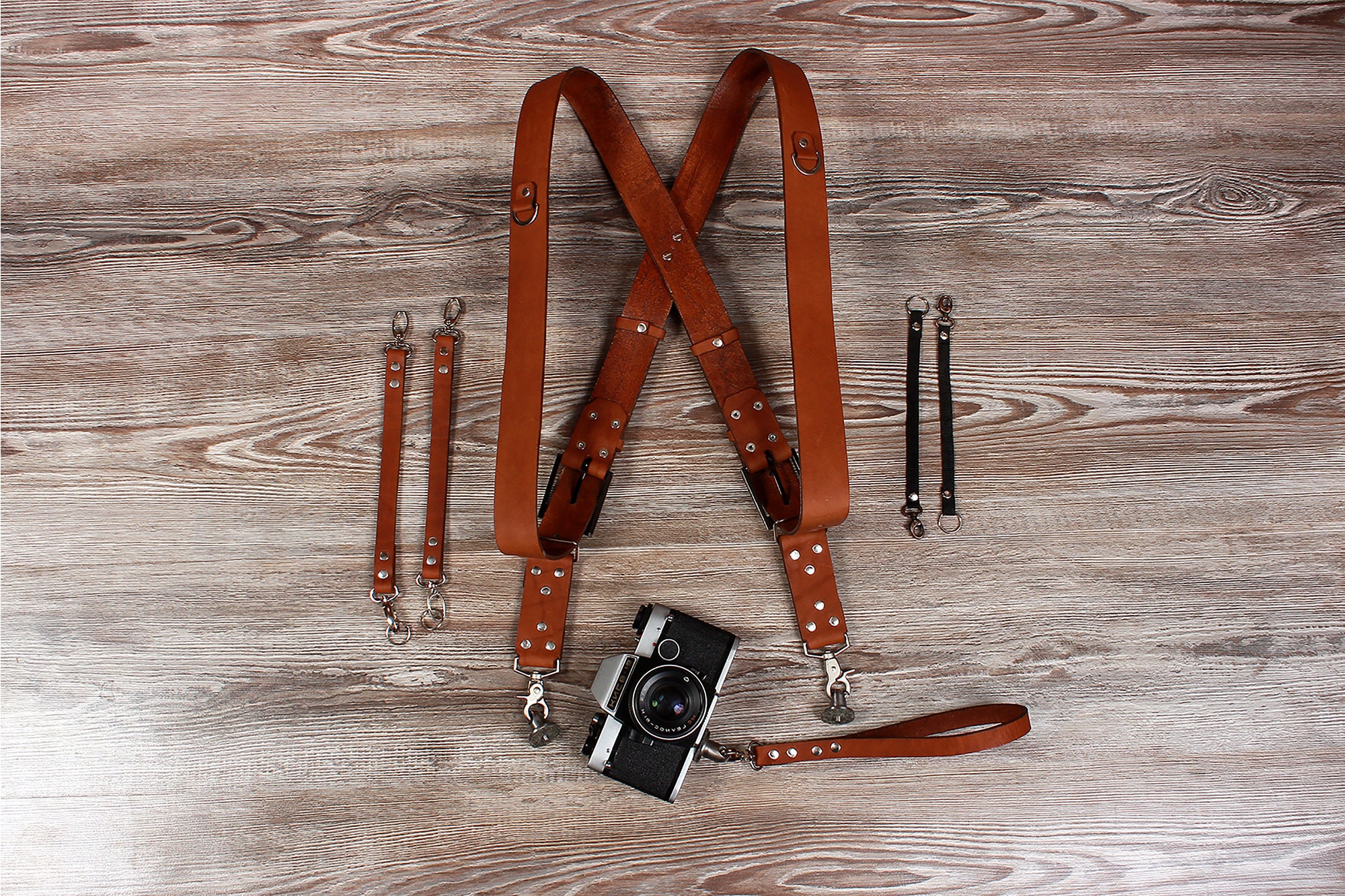 Dual Camera Strap Harness. Genuine Leather. Double Camera Etsy Australia