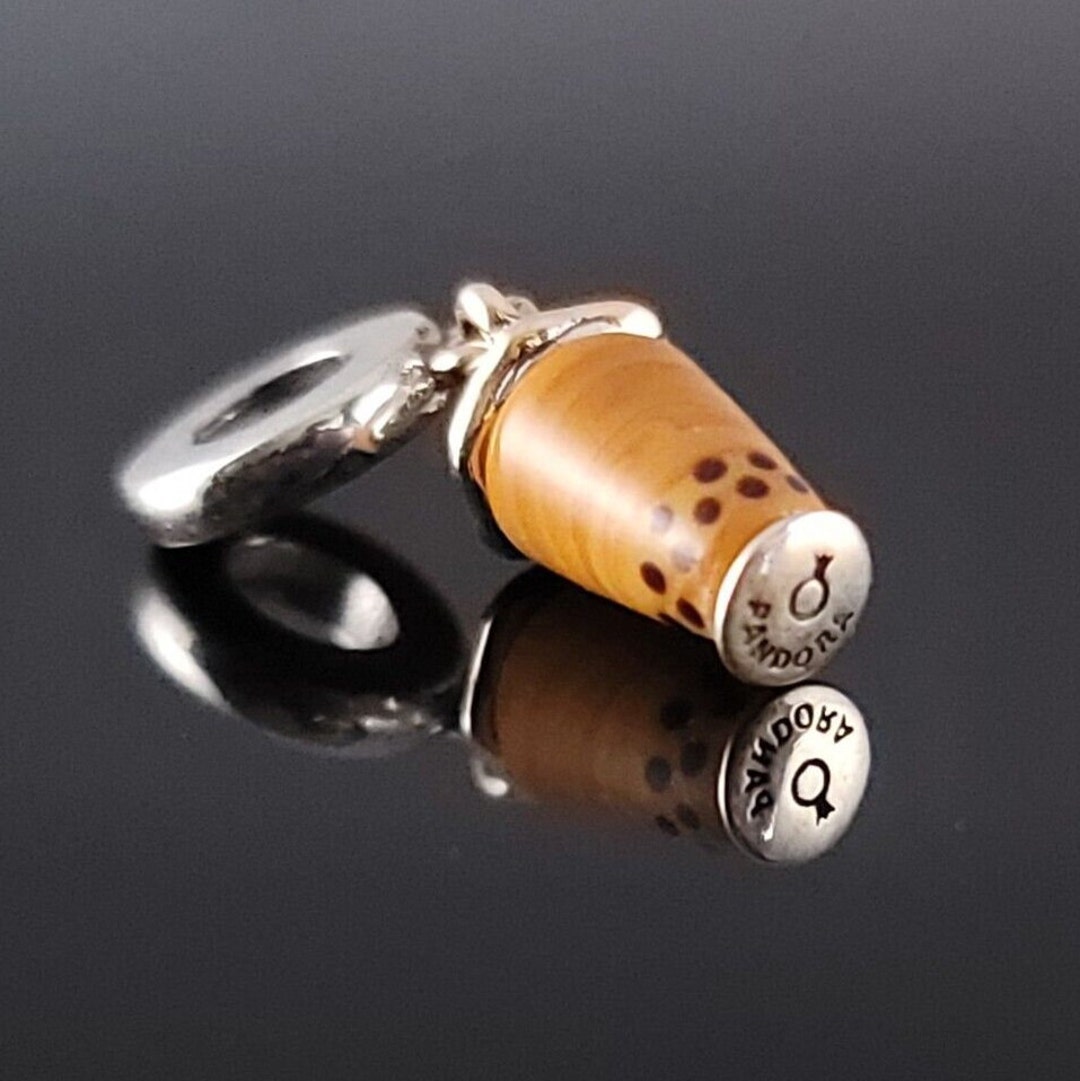 PANDORA Charm 2022 New Murano Glass Bubble Tea Dangle Charm Etsy