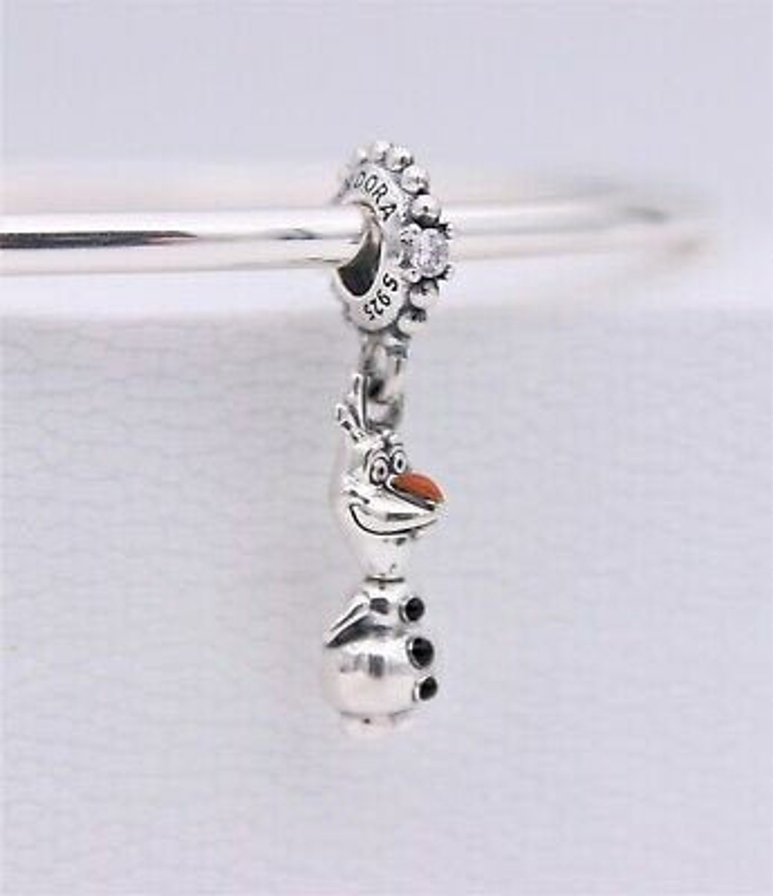 Pandora Disney Frozen Olaf Dangle Charm 797850ENMX Sterling Etsy UK