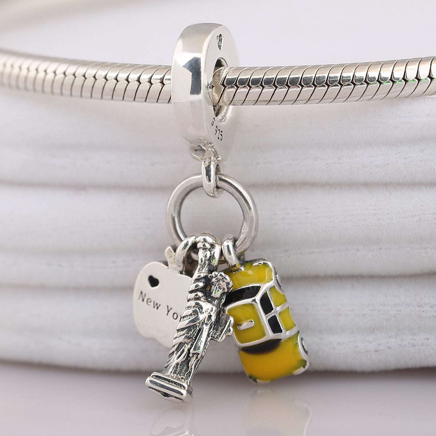 Pandora Symbols of New York City Dangle Charm Pandora Charms Etsy UK