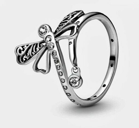 Pandora Ring Dragonfly Ring Boho Ring 