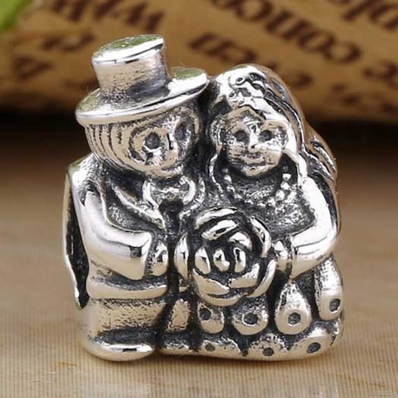 slogan Punktlighed Forfærde Pandora Charm Mr. & Mrs. Bride and Groom Charm Wedding - Etsy