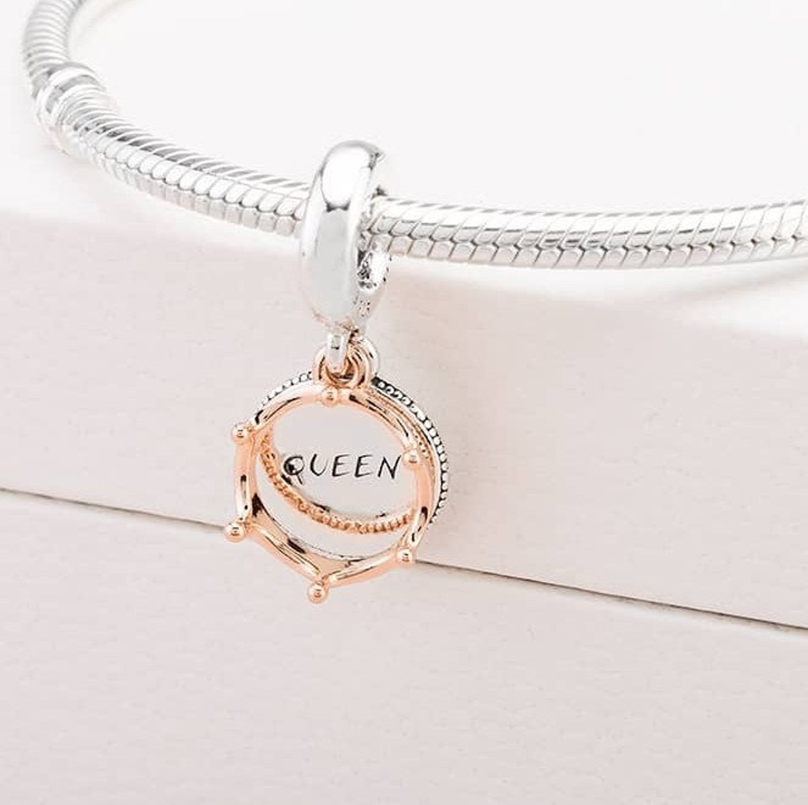 Pandora Queen & Regal Crown Dangle Charm 788255 Pandora Etsy