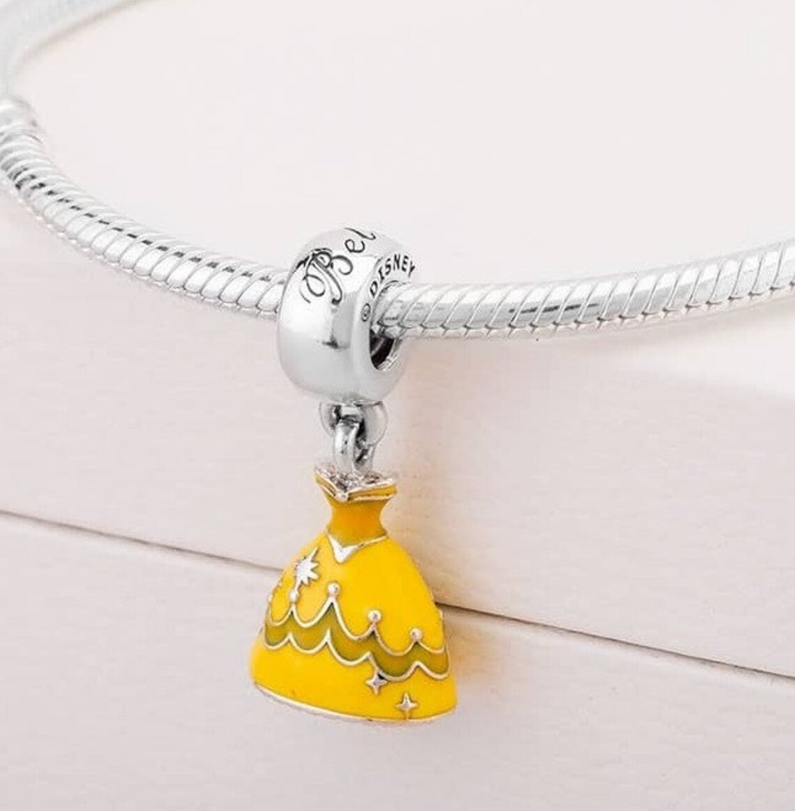 PANDORA Disney Charm BELLES DRESS 791579ENMX Princess Etsy