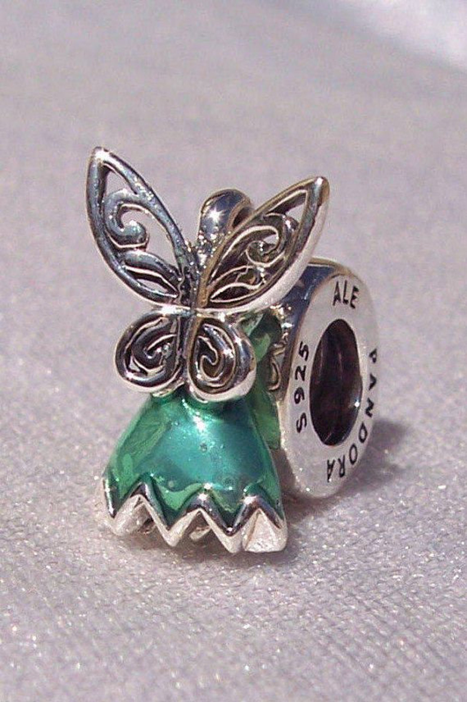 Pandora Disney Tinker Bell Dress Charm Bead Pandora Disney Etsy
