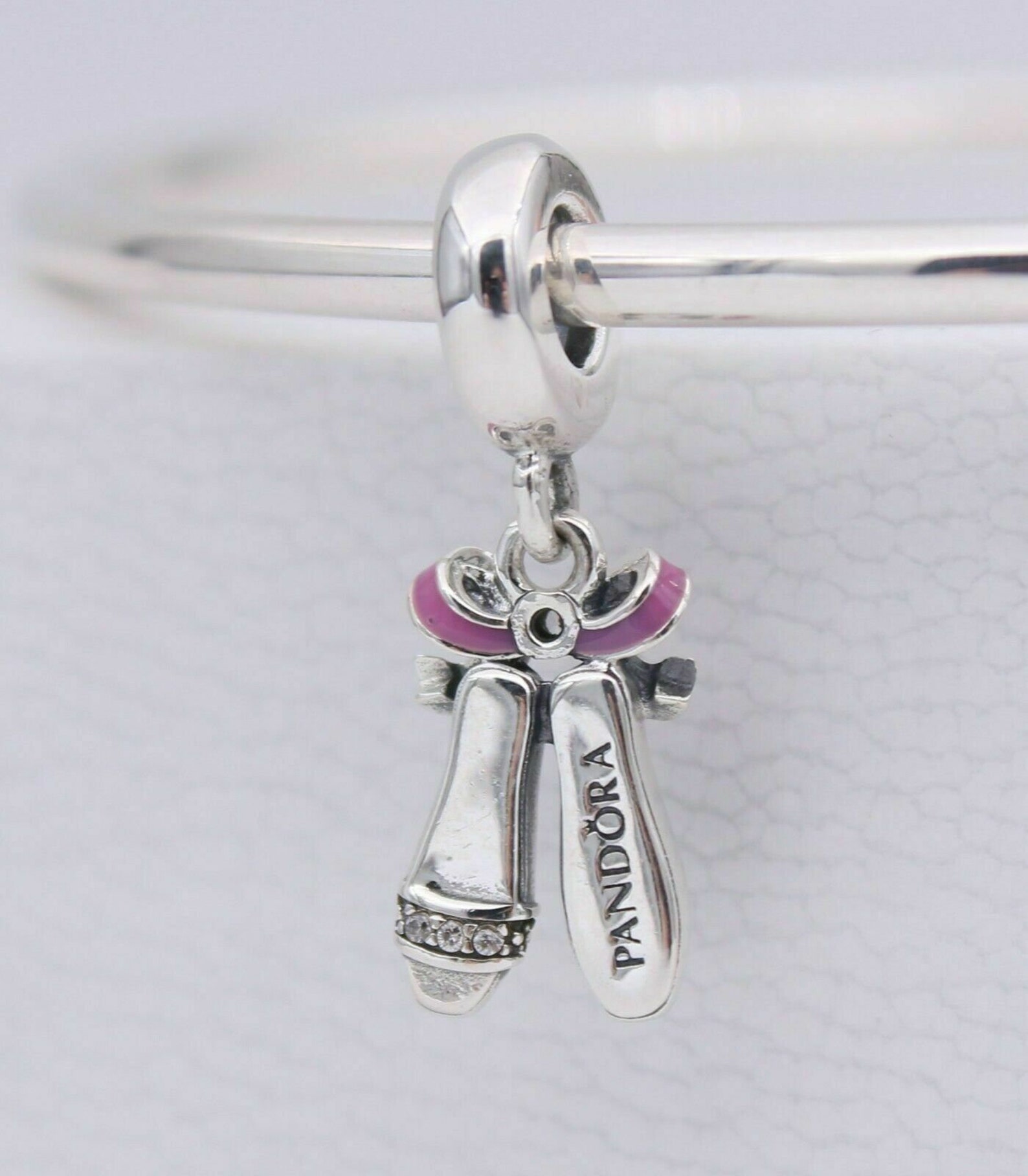 Pandora Charms Pink Ballerina Shoes Dangle Charm 798339CZ Etsy UK