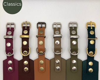 Classic BioThane Hound Collar - italian greyhound, whippet, greyhound, sighthound, dog collar, fishtail, waterproof, wipeable, flexible