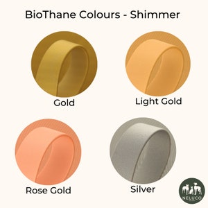 Biothane Gold Shimmer Biothane Hound Collar Collection - Waterproof, Sighthound ...