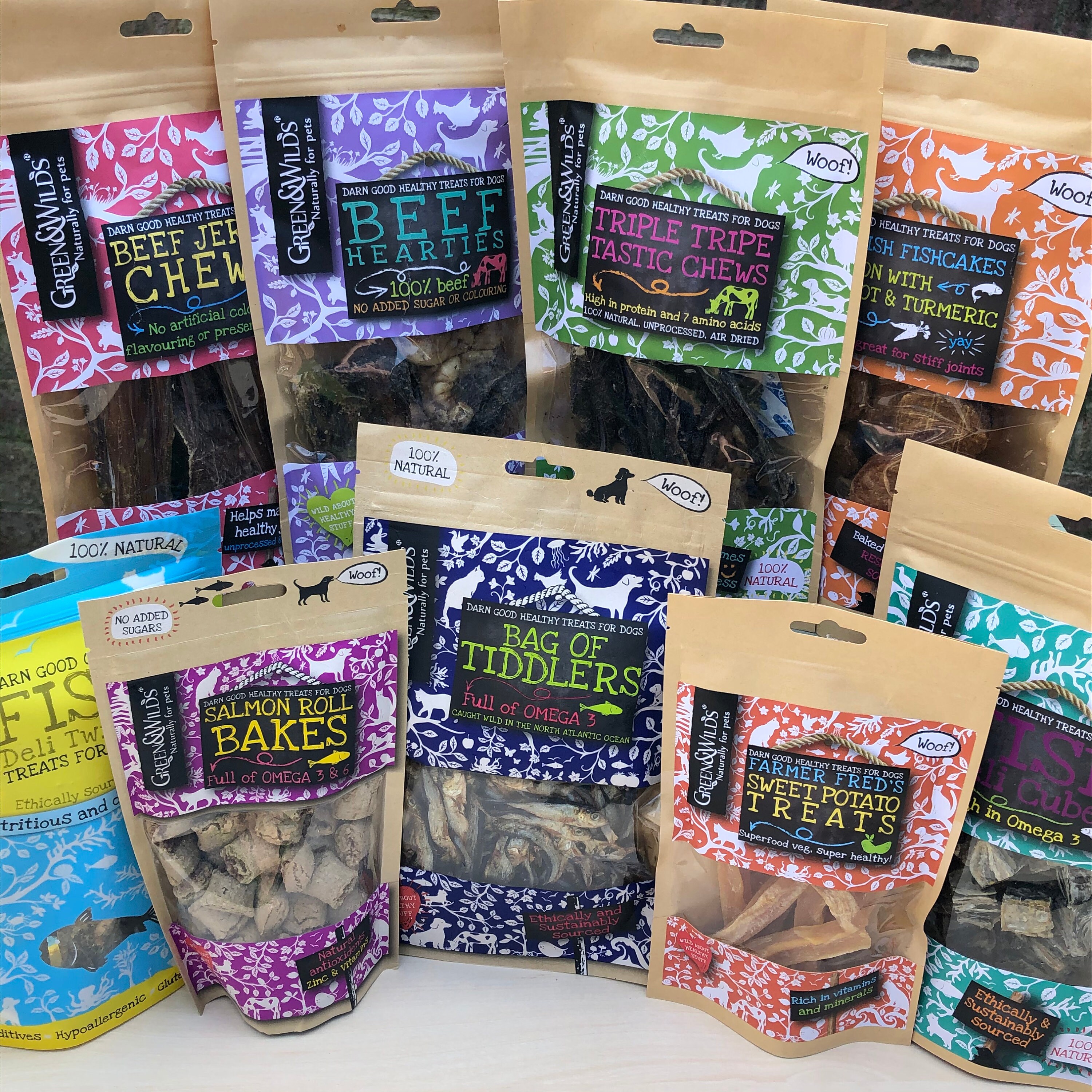 Green and Wilds natural dog treats and chews Etsy