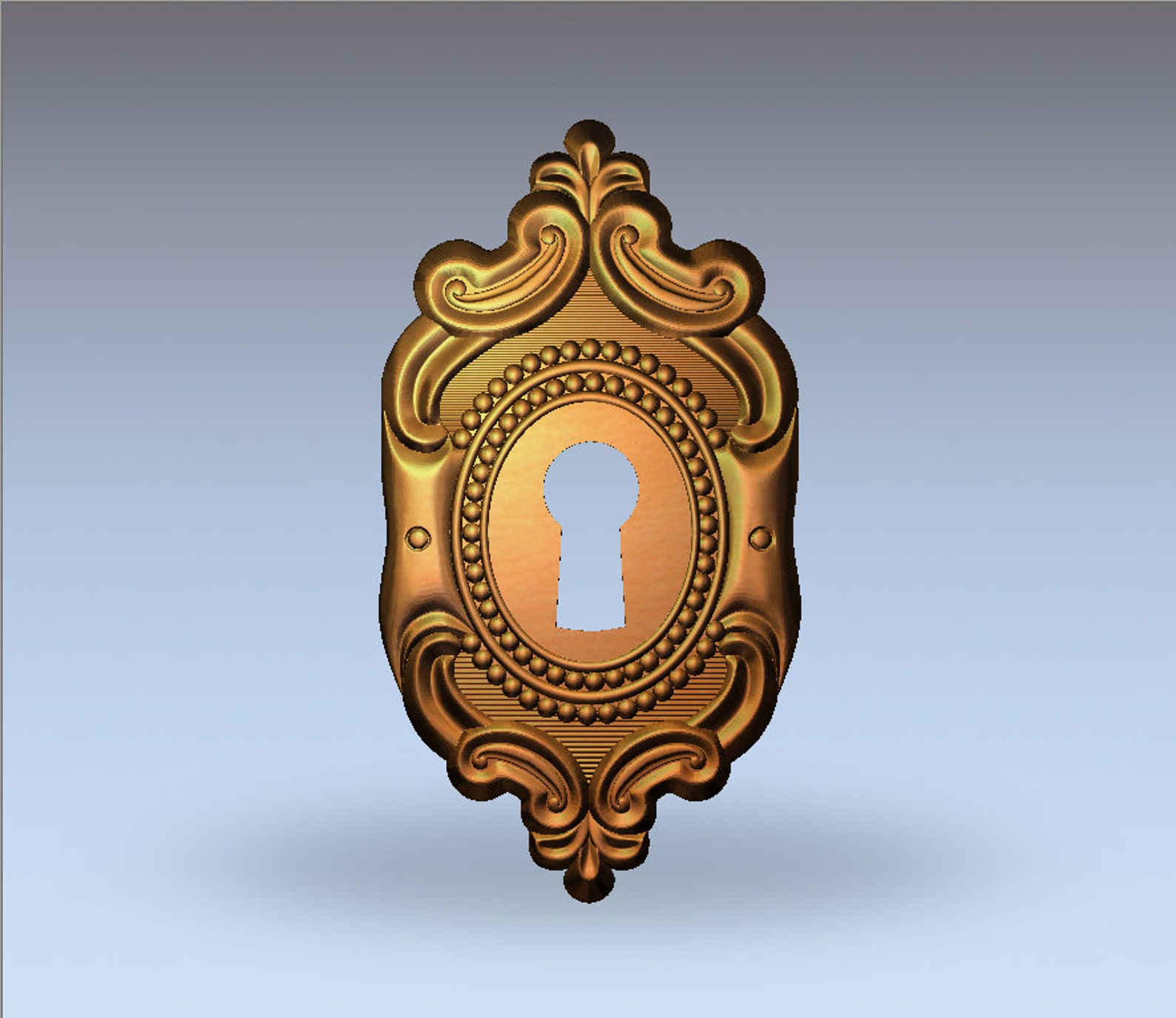 Padlock Keyhole 2. 3D STL Model for CNC Router Engraver Etsy