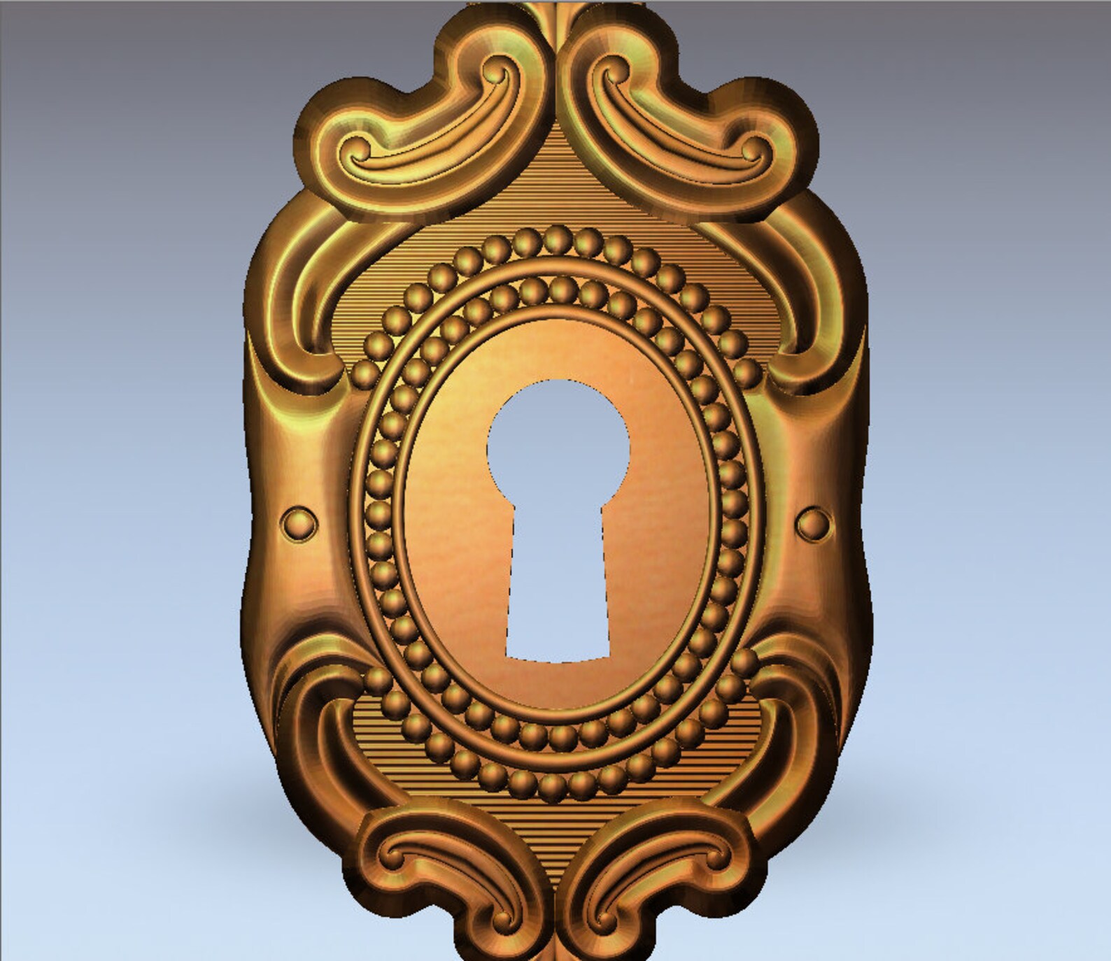 Padlock Keyhole 2. 3D STL Model for CNC Router Engraver Etsy