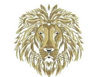 Lion Machine Embroidery Design / Instant Digital File Download/ Lion PES File