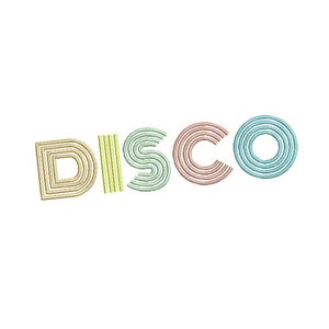 Disco Machine Embroidery Design / Instant Digital File Download