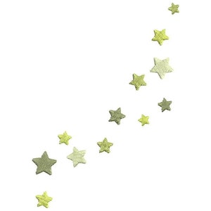 Stars 4 Color, 2 Sizes, Machine Embroidery Digitized Design Instant Digital File download