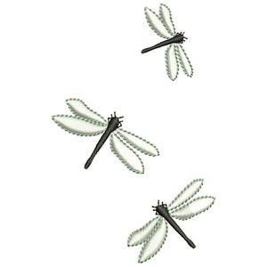 Dragonflies 2 Sizes Machine Embroidery Digitized Design File / Instant Digital File download / PES, DST etc