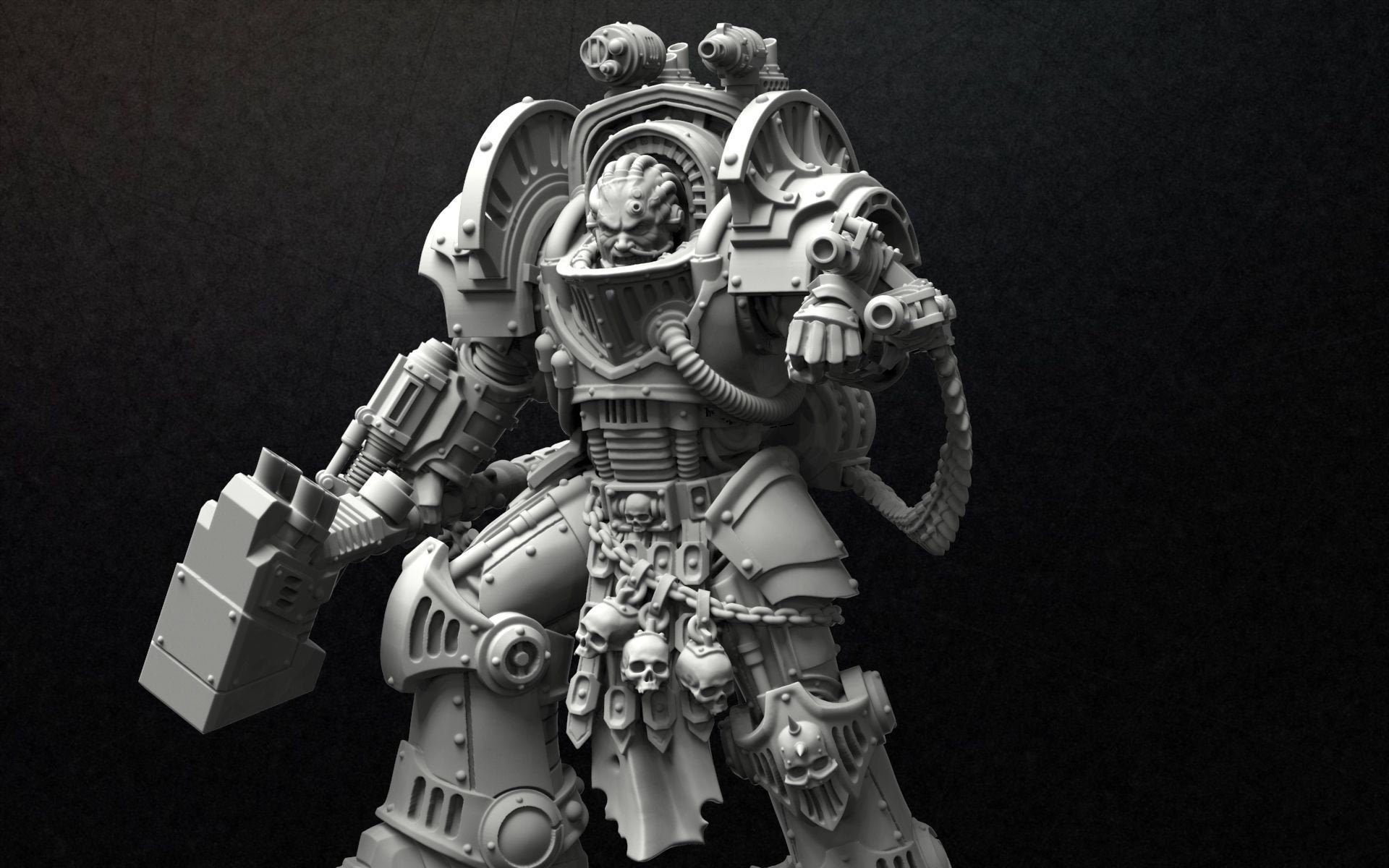 Steel Lord Warhammer 40k 3D Printed High Quality Miniature For Etsy