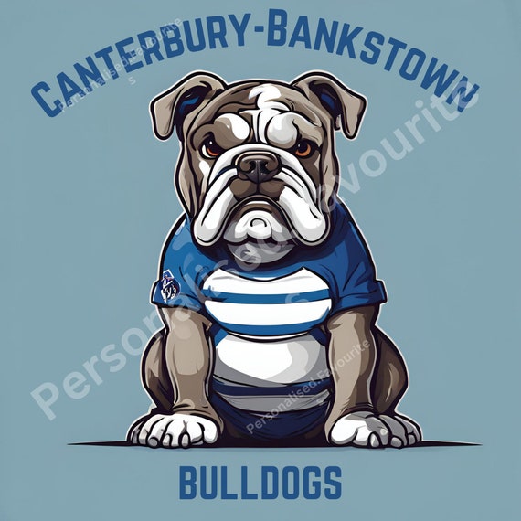 Canterbury-bankstown Bulldogs Logo - Etsy