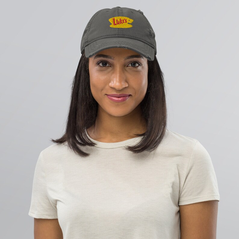 Luke/'s Diner Gilmore Girls Embroidered Dad Hat Distressed 4 Colors Available