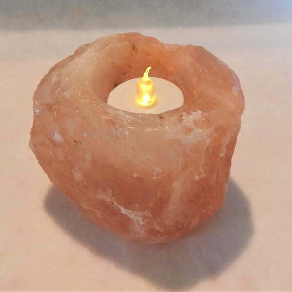 Natural Himalayan Sea Salt Tealight Candle Holder
