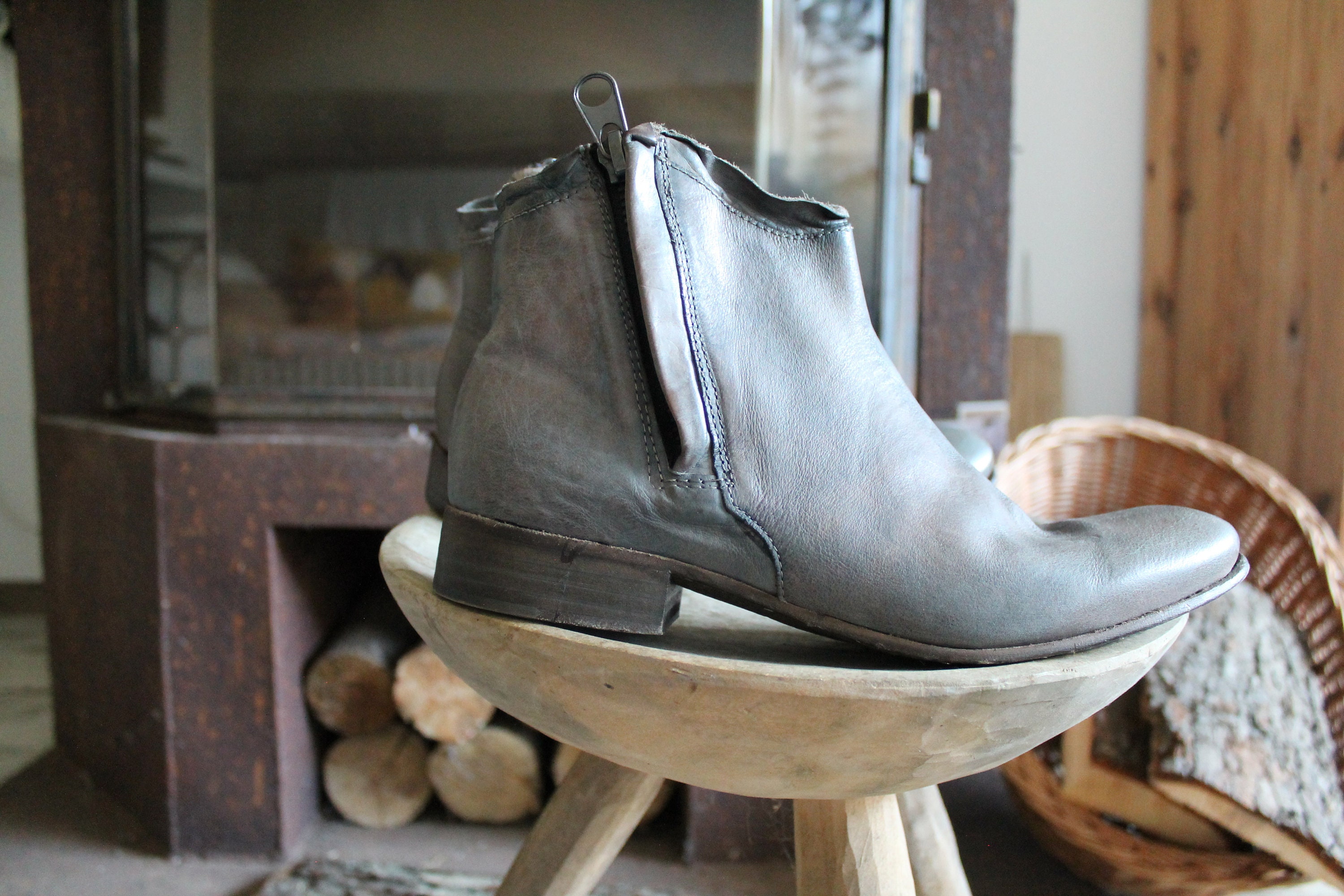 Nylo Fabulous Ankle Boots Man Made Shoes Made in Italy Natural Etsy