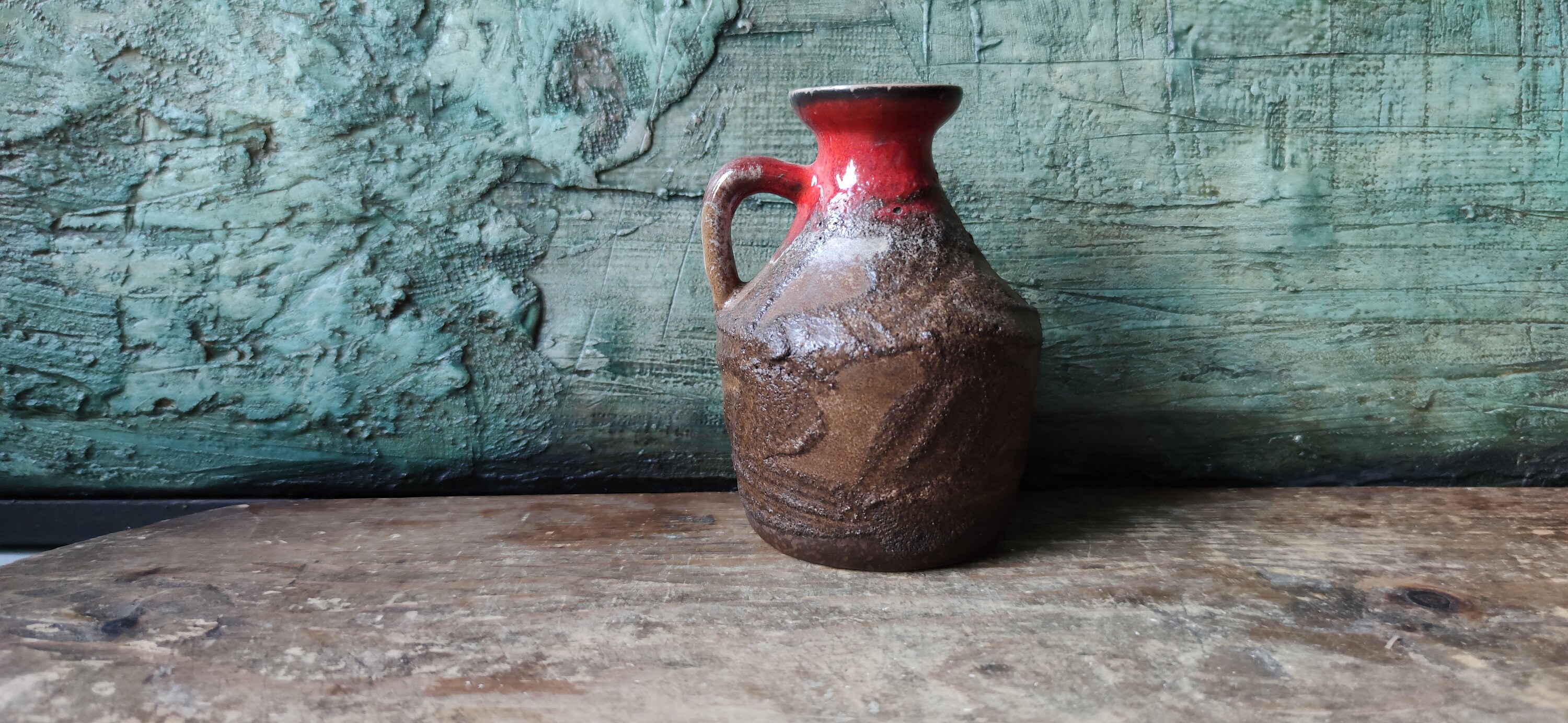 Strehla Keramik 東ドイツ陶器 ピッチャー花瓶 Fat Lava No 999 花瓶