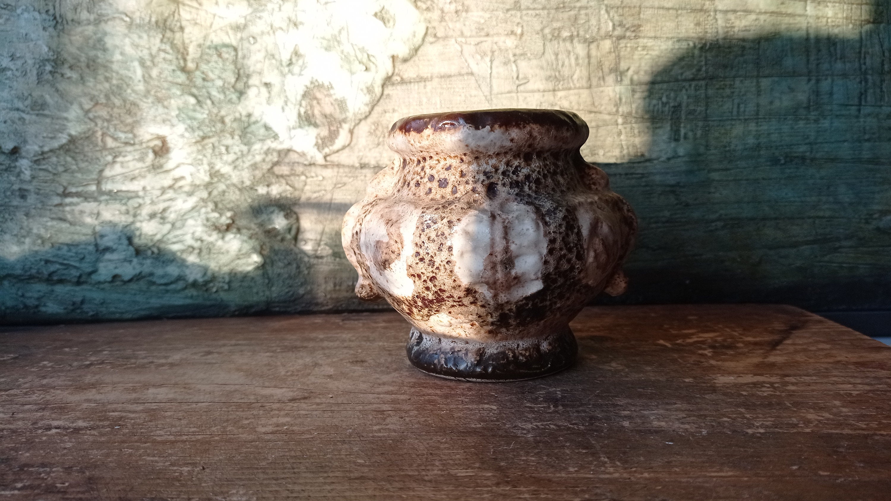 Vase Fat Lava Dümler & Breiden 18/10 1960s Brutalist West-german