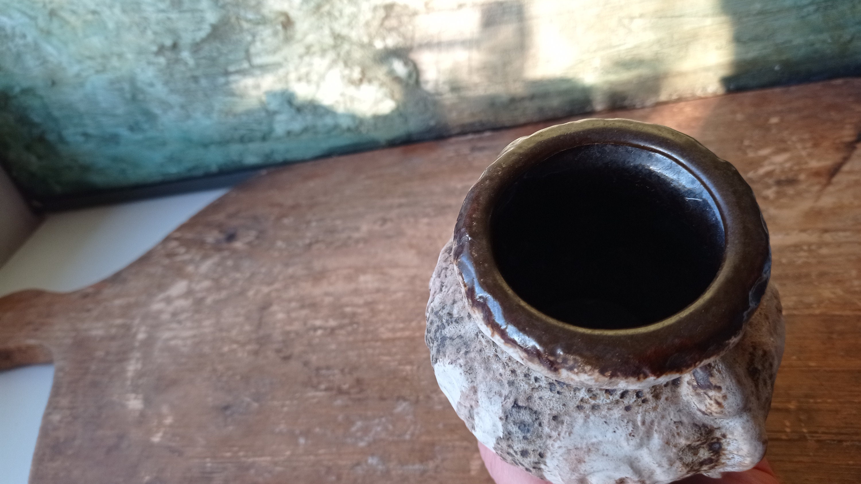 Vase Fat Lava Dümler & Breiden 18/10 1960s Brutalist West-german