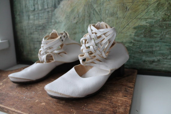 Art Wedding Shoes Sweet Trippen EU 42 Ivory White Leather Artistic 