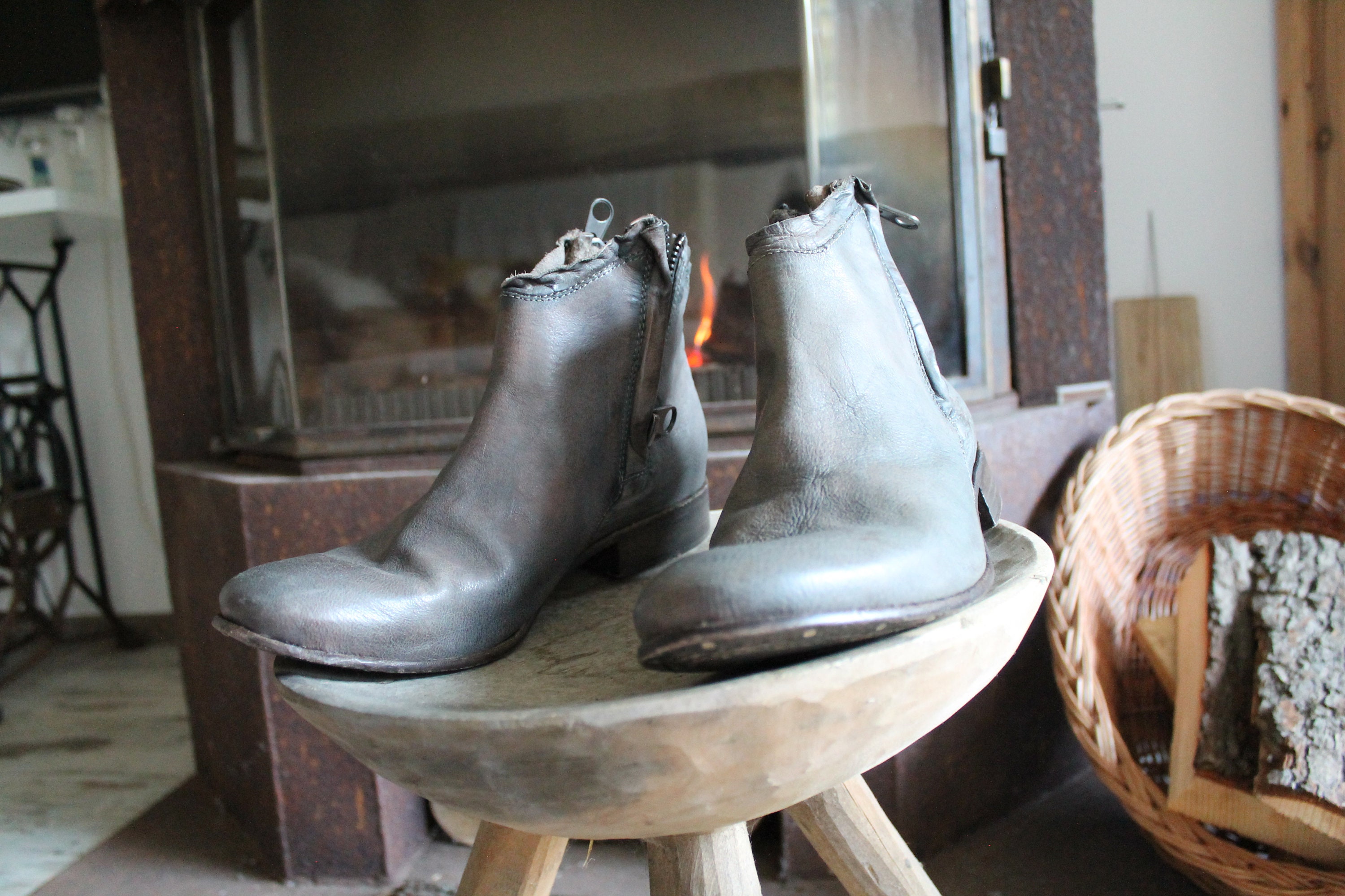 Nylo Fabulous Ankle Boots Man Made Shoes Made in Italy Natural Etsy