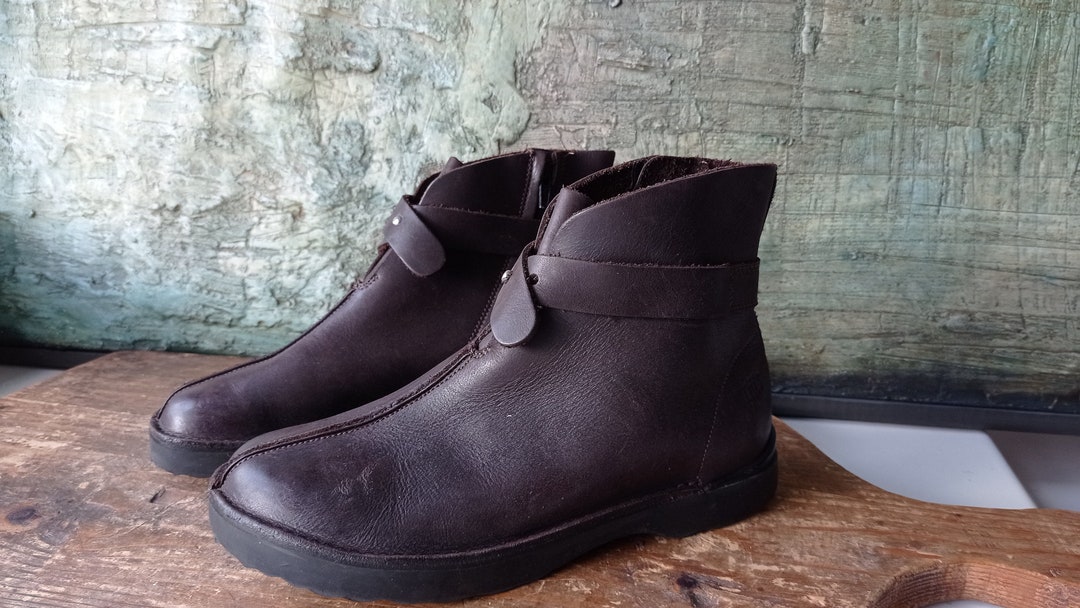 Loints of Holland Brown Leather Boots Inspired by Nature - Etsy
