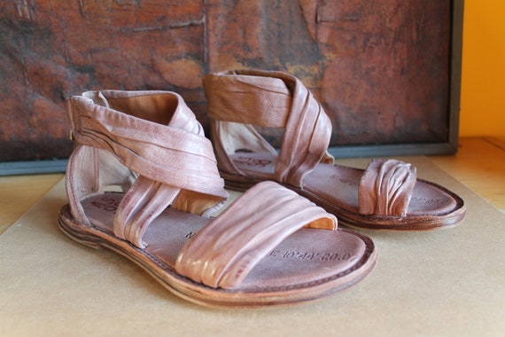 AS98 Leather Sandals Airstep AS 98 Fabulous Powder Pink - Etsy
