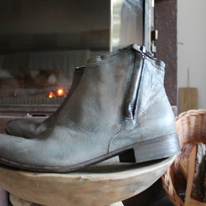 Nylo Fabulous Ankle Boots Man Made Shoes Made in Italy Natural Leather hand dyed leather shoes Handmade Luxury Boots EU 41 / US 9 / UK 6,5