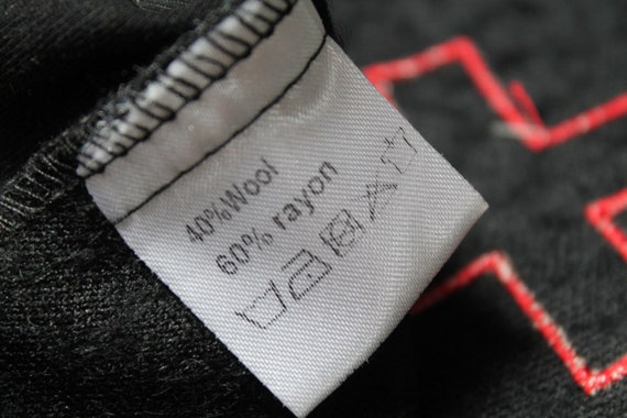 Wool Corsets vintage 90s  uldahl black red  size … - image 9