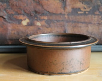 Arabia Ruska Small Bowl nesting bowl 70's Finnish ceramic Ulla Procopé design Scandinavian Stoneware tableware Serving Bowl Dish Brown MCM