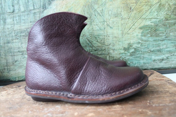 Laarzen van Trippen EU 36 Cherry Purple Booties lederen - Etsy België