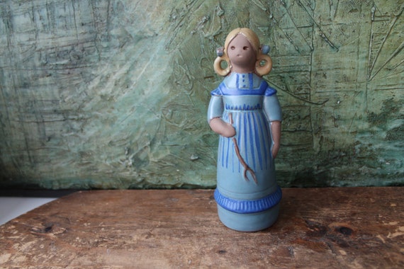 Jie gantofta 鳥と少女のオブジェ Jie gantofta /ジイガントフタ/子猫