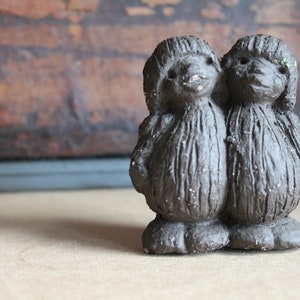Troll Figurine by Ramsing Lisa Larson Two small Stoneware Trolls 1960s Denmark Mid Century modern Studio Pottery Danish pottery Troll Couple