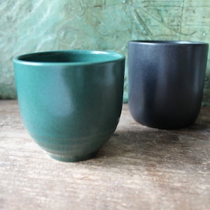 Hoganas Grüne Tasse Skandinavische Vintage Höganäs Keramik Steinzeug Teetasse Braun Tasse Stengods Schweden Skandinavisch Flasche Grün Louise Hellgren