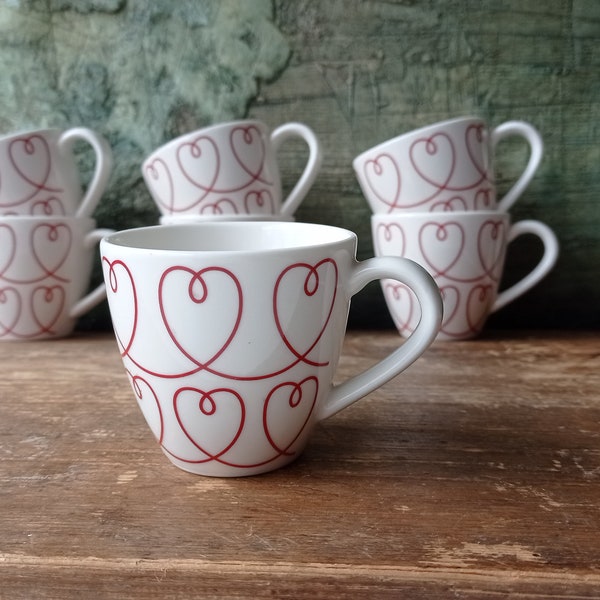 Rorstrand Suède Suédois GRACE motif mug Design Scandinave Barbro Wesslander glöggmugg Coeur Love Wine Cups gluhwein