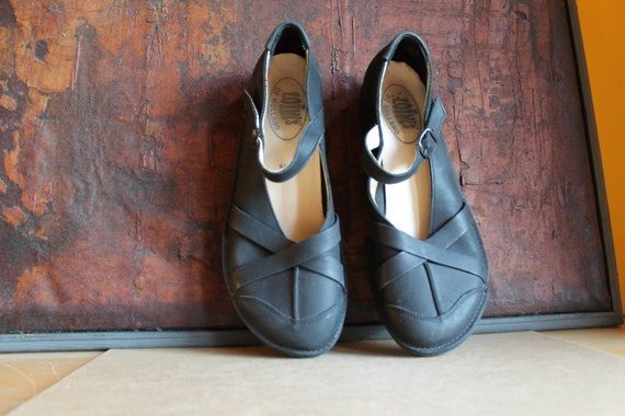 Draai vast Luxe Klas Loints of Holland Black Leather schoenen Flats Mary Jane Girly - Etsy België